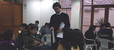 Taller de Pedagogía, dictada por el Licenciado Mario Granda